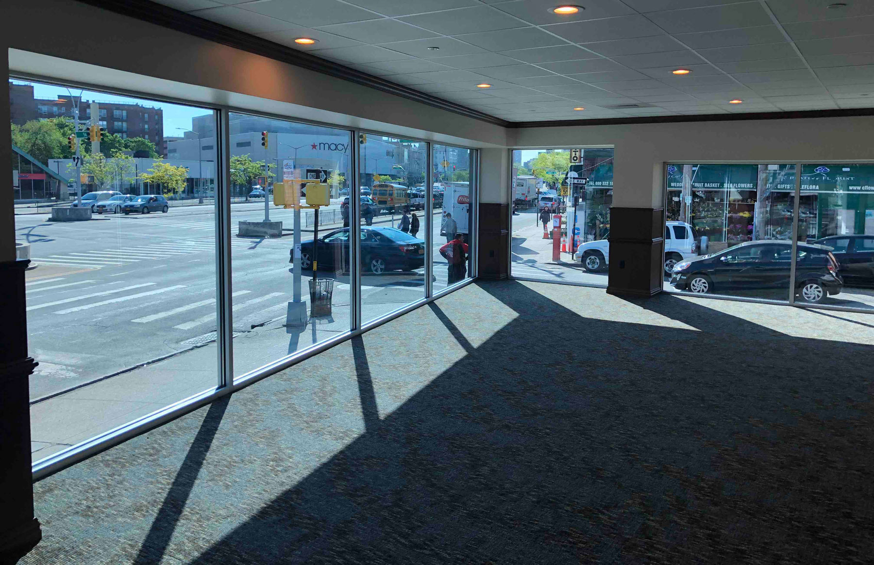 Photo showing lobby windows
