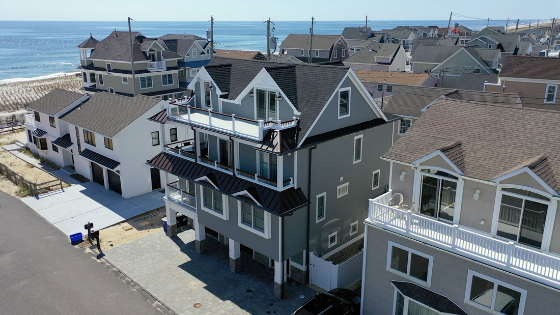 Aerial view of South Surf house